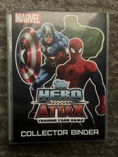 Topps Marvel Hero Attax Trading Card Collector Binder With Cards