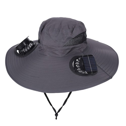 Dual fan solar - fan, hat
