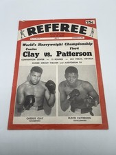 Cassius Clay (Muhammad Ali) Vs Floyd Patterson Referee Program Magazine