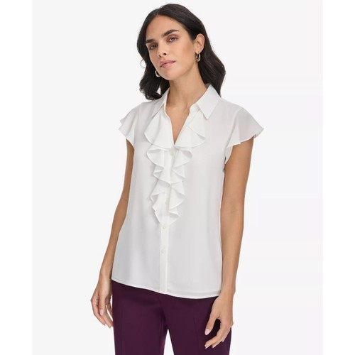 Calvin klein women white crepe - women,