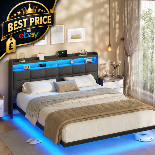 5ft floating king bed frame - 5ft,