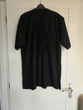 African Men Black short sleeve Traditional Top.  Used.Size M/L.