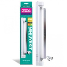 Arcadia Mini UVB Kit 8W Lighting & Lamp Reflector for Bird Reptiles & Amphibians
