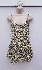 HIPPIE,BOHO TOP,GYPSY,FOLK,GREEN PATTERN,60'S,70'S,80'S VINTAGE STYLE,SIZE 22