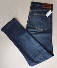 ex LANDS' END Men's Denim SLIM FIT Vintage Broken In Wash Stretch Jeans