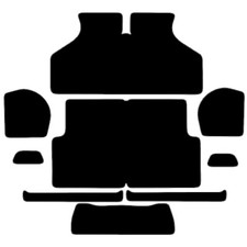 FOR BRITISH LEYLAND MINI CLASSIC 1973 TO 2000 TAILORED BLACK CAR FLOOR MATS