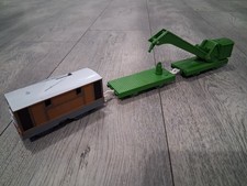 Thomas Trackmaster Toby Tram with Breakdown train, battery op'd. Old style. TOMY