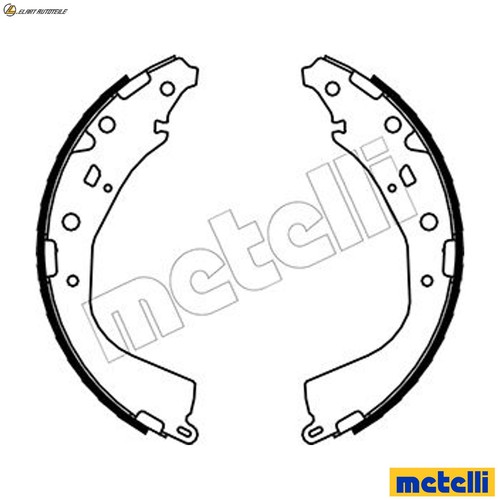 Brake shoe set - brake, 53-0447
