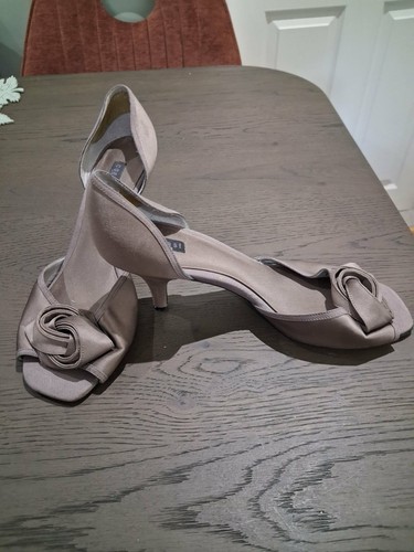 Coast taupe shoes with flower - shoes,