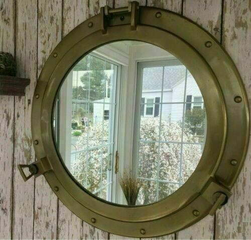 Porthole mirror antique - 20",