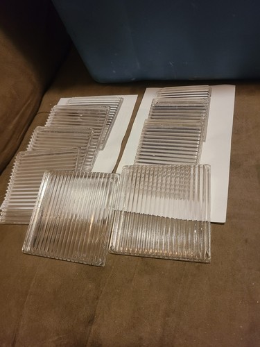 Clear luxfer glass tiles - 9-,