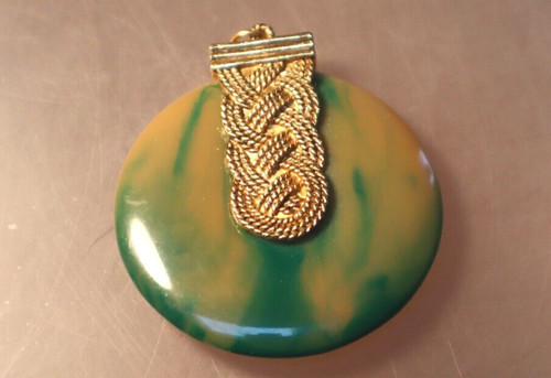 Green bakelite solid perfume - green,