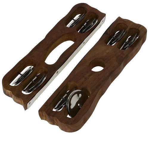 Hand percussion wooden khartal - percussion,