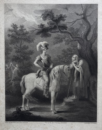 Antique 1797 engraving wife - 1797,