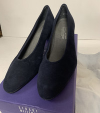 Stuart Weitzman (Russell & Bromley) Blue Suede Shoes US8, UK6