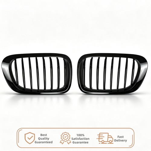 Gloss black front kidney - black,