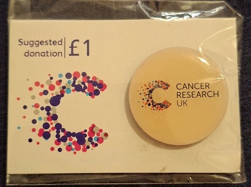 Charity pin badge cancer