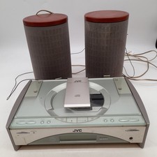 JVC Compact FS-SD9R & Bookshelf Speakers SP-FSSD9 Brown  (UNTESTED) (#H1/17)