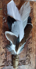 Handcrafted smudging feather - handcrafted,
