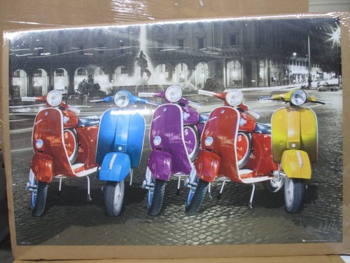 Vespa scooter poster - vespa, italian