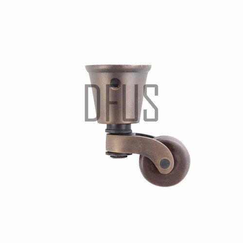 Solid brass castors cup - brass,