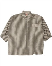 CLOCK HOUSE Womens Oversized Shirt Blouse EU 42 Large Grey Striped DT85