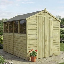 8x6 wooden garden shed apex - shed,