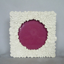 Next Home Sophia 3D Flower Picture Photo Frame White. 14cm x 14cm. For 4" x 4"