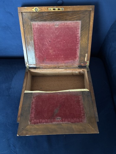 Antique small walnut writing - walnut,