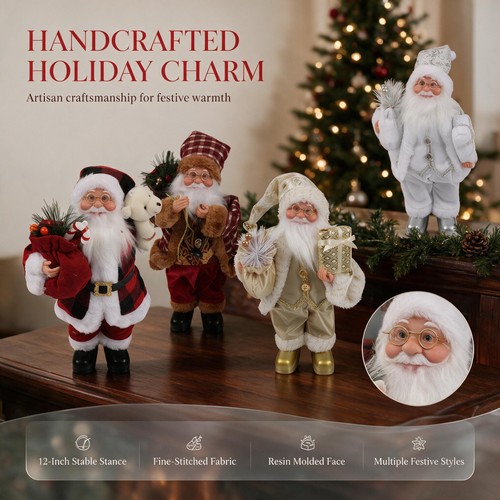 30cm standing santa - standing, claus