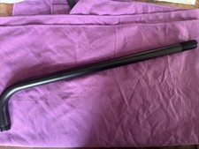 Shower Arm Matt Black 400mm - No Shroud Included