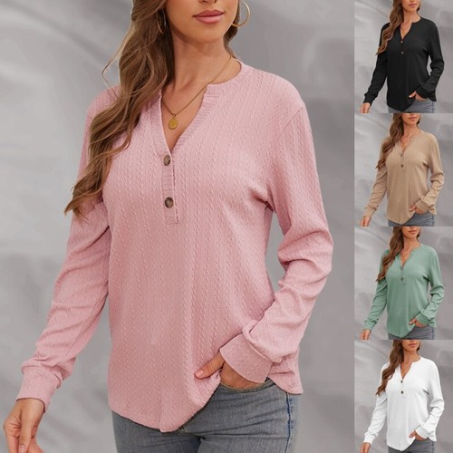 Womens neck pullover tops - womens,