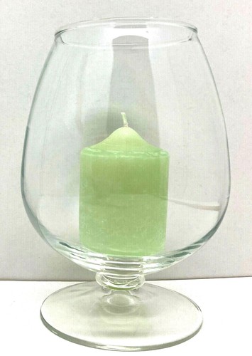 Vintage clear glass goblet - vintage,