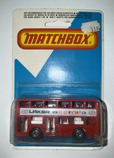 Matchbox Lesney No 17 Leyland Titan London Bus Worn but Sealed Blisterpack