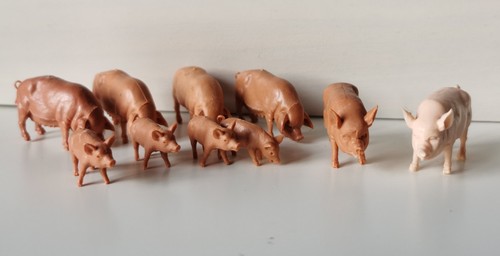 Vintage britains plastic pig - pig, &