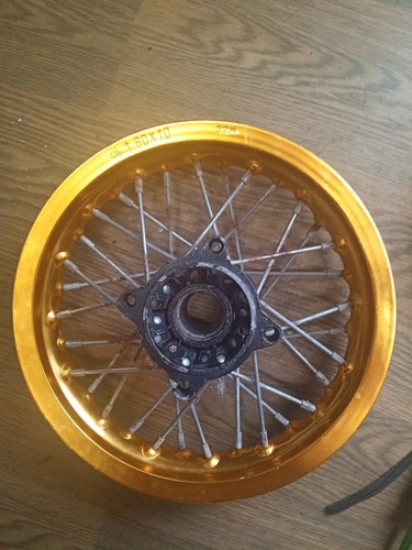 Dirt bike front wheel - front,