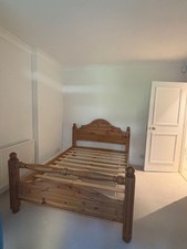 Solid Pine Bed Rail End Frame Fits A Double Mattress