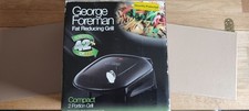 George Foreman Compact Fat Reducing Grill 2 Portion Only Used Twice No drip tray