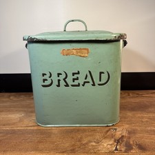 Vintage Enamel Bread Bin –