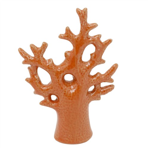 Ceramic coral ornament 14cm - ceramic,