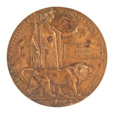 WW1 Memorial Plaque Herbert