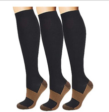 6PCS Compression Socks Anti-Swelling Anti-Fatigue Flight Socks Unisex Men Women