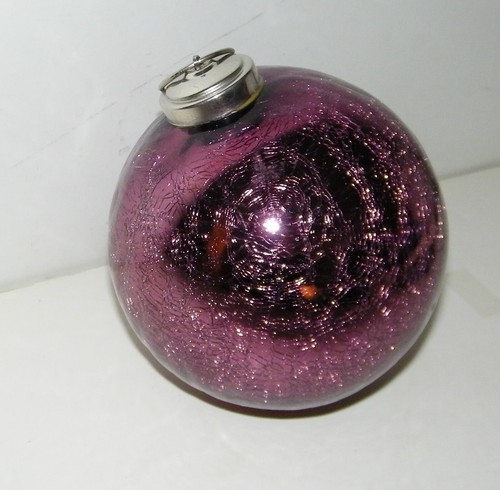 Purple crackle glass christmas - purple,
