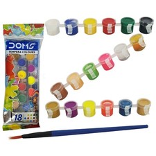 TEMPERA Paint Colour Set Bright Vibrant Shades Child Safe Non-Toxic School Home