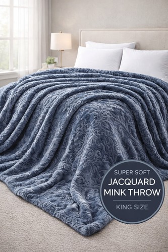 Mink throw new double - new, size