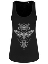 Death Head Moth Ladies Black