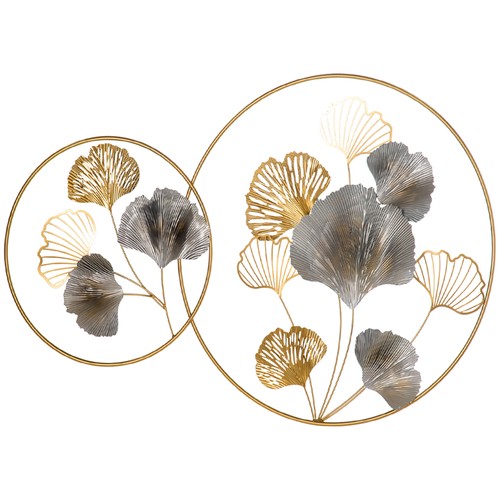 Homcom minimalist metal - metal, wall