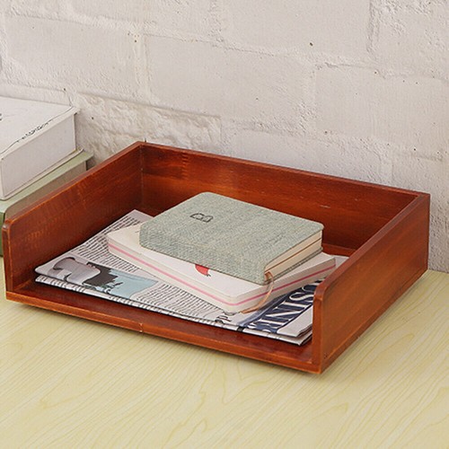 Wooden letter tray desk - letter,