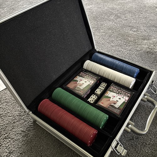 Poker chip set - poker, casino