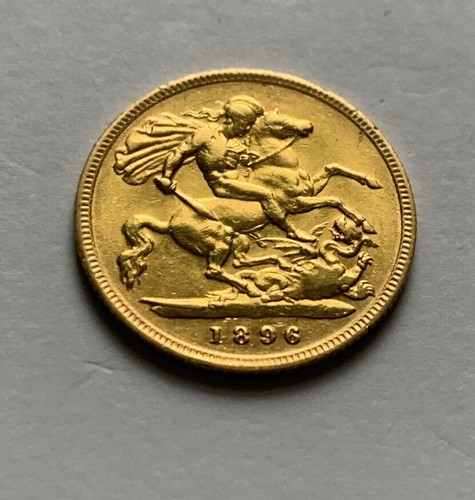 Half gold sovereign - , 1896